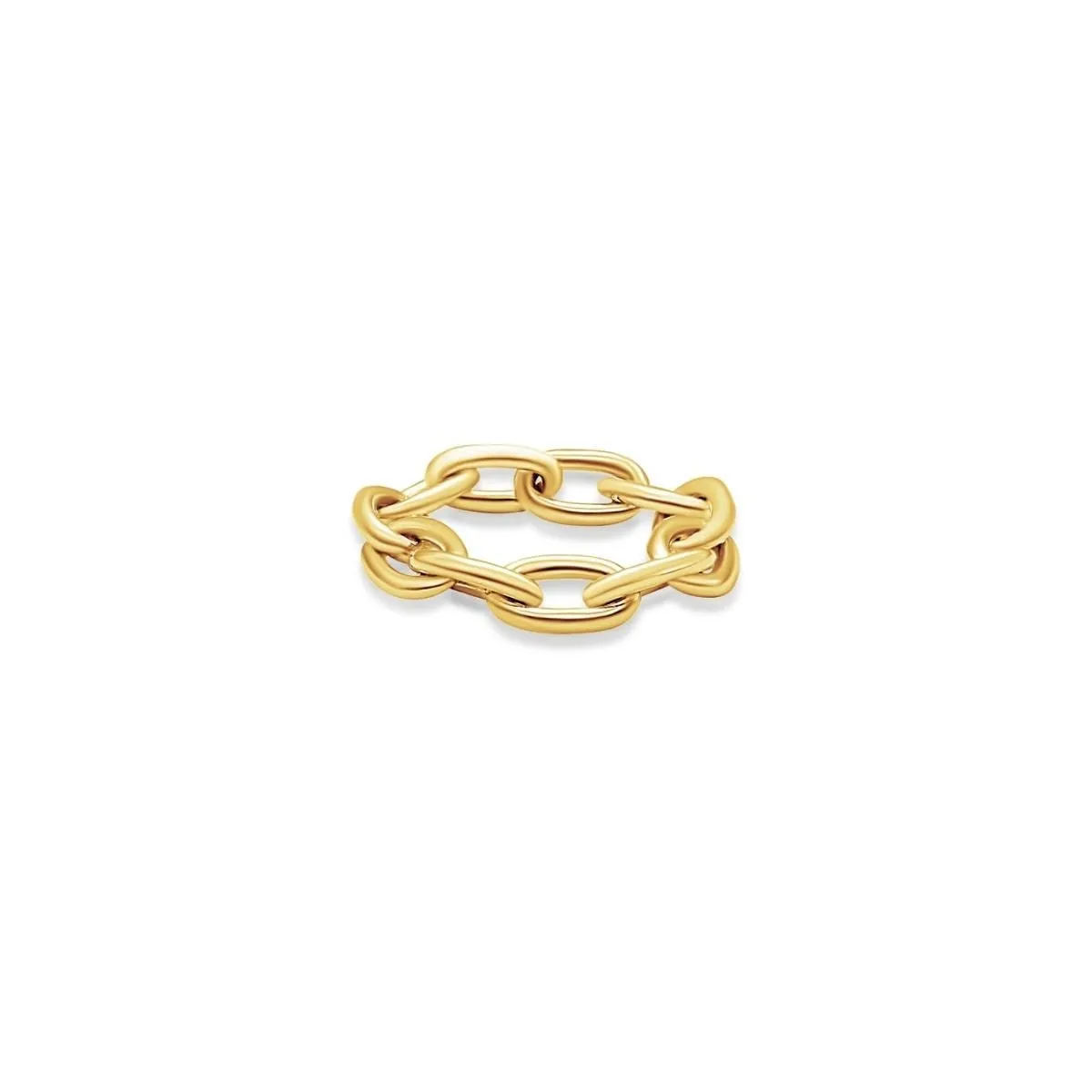 Flexible Gold Cable Chain Ring