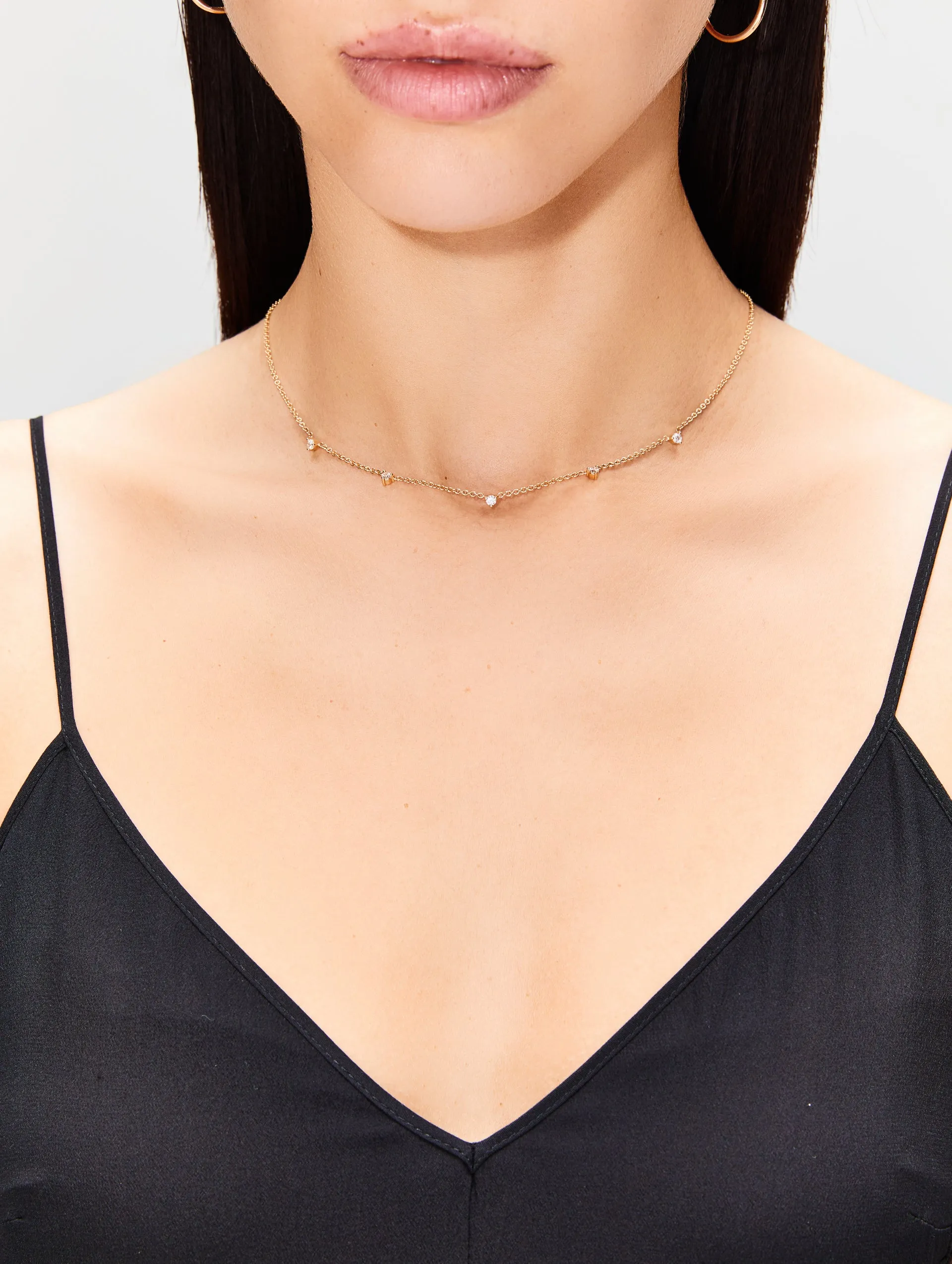 Floating Diamond Necklace