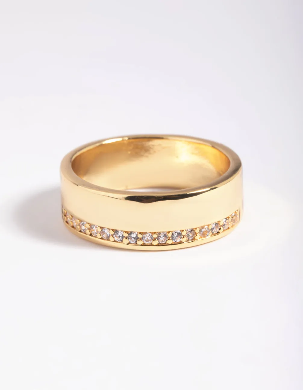 Gold Plated Cubic Zirconia Ring