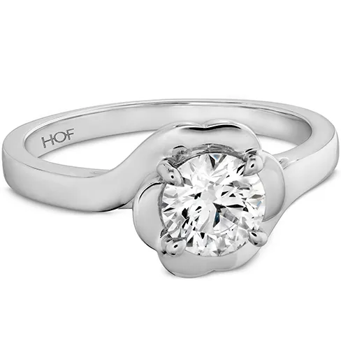 Hearts On Fire Lorelei Bloom Solitaire Diamond Engagement Ring