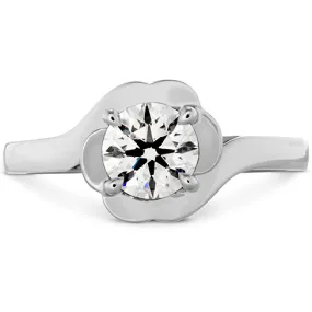 Hearts On Fire Lorelei Bloom Solitaire Diamond Engagement Ring