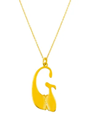 Heirloom 'G' Alpha Charm Necklace