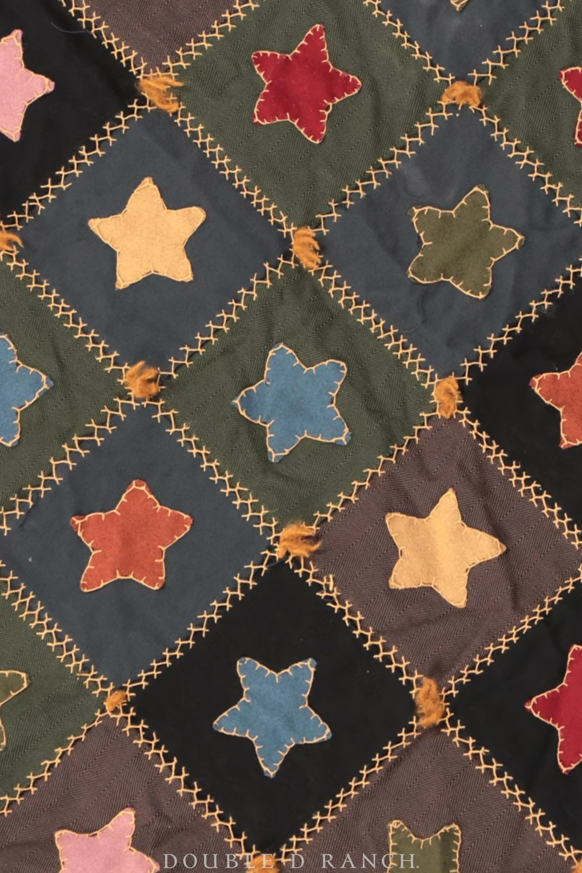 Home, Textile, Quilt, Star Applique, Double D Ranch Home Collection, Vintage, 121