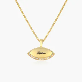 Illuminating Name Necklace in 14K Gold over Sterling Silver