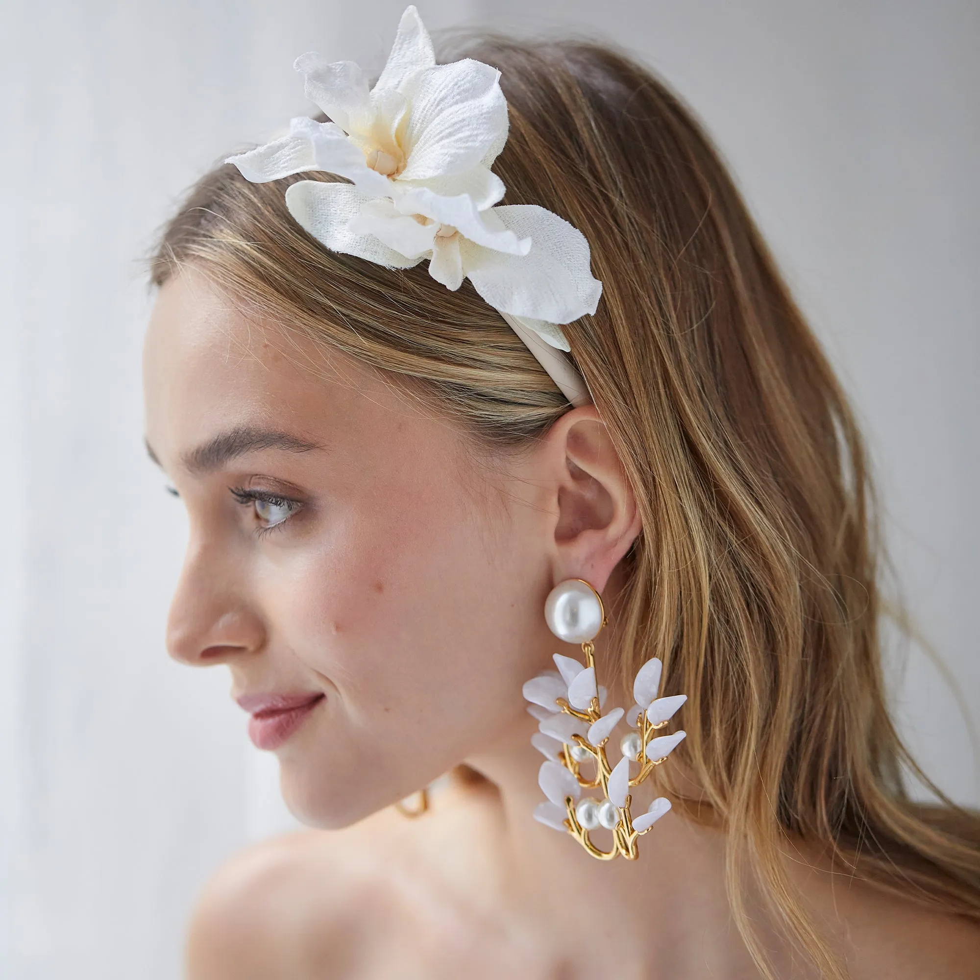 IVORY BLAIR ORCHID HEADBAND