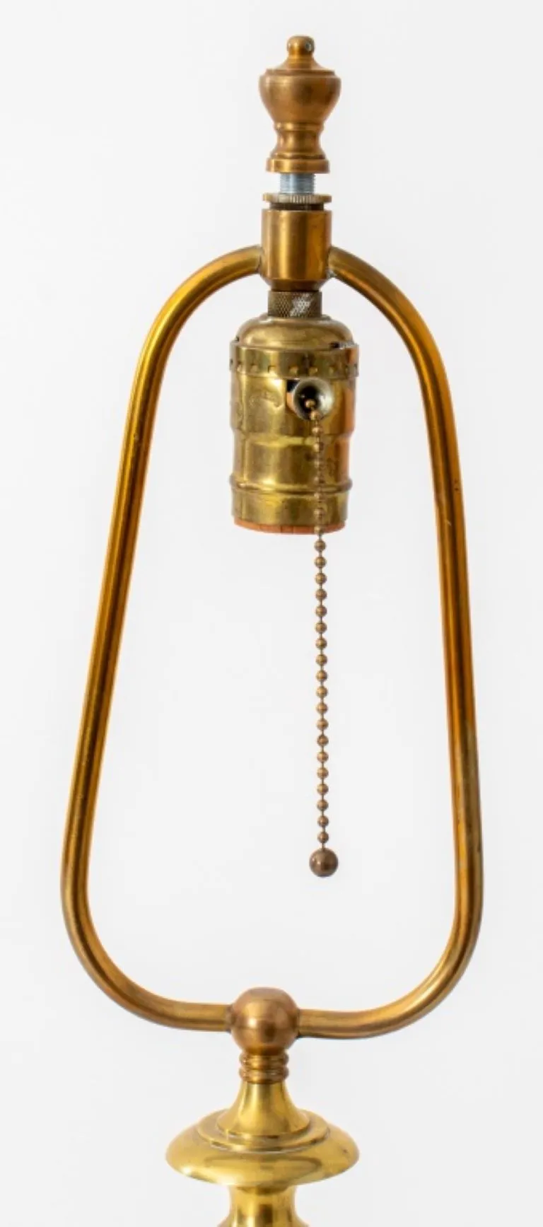 Louis Philippe Style Gilded Brass Column Lamp