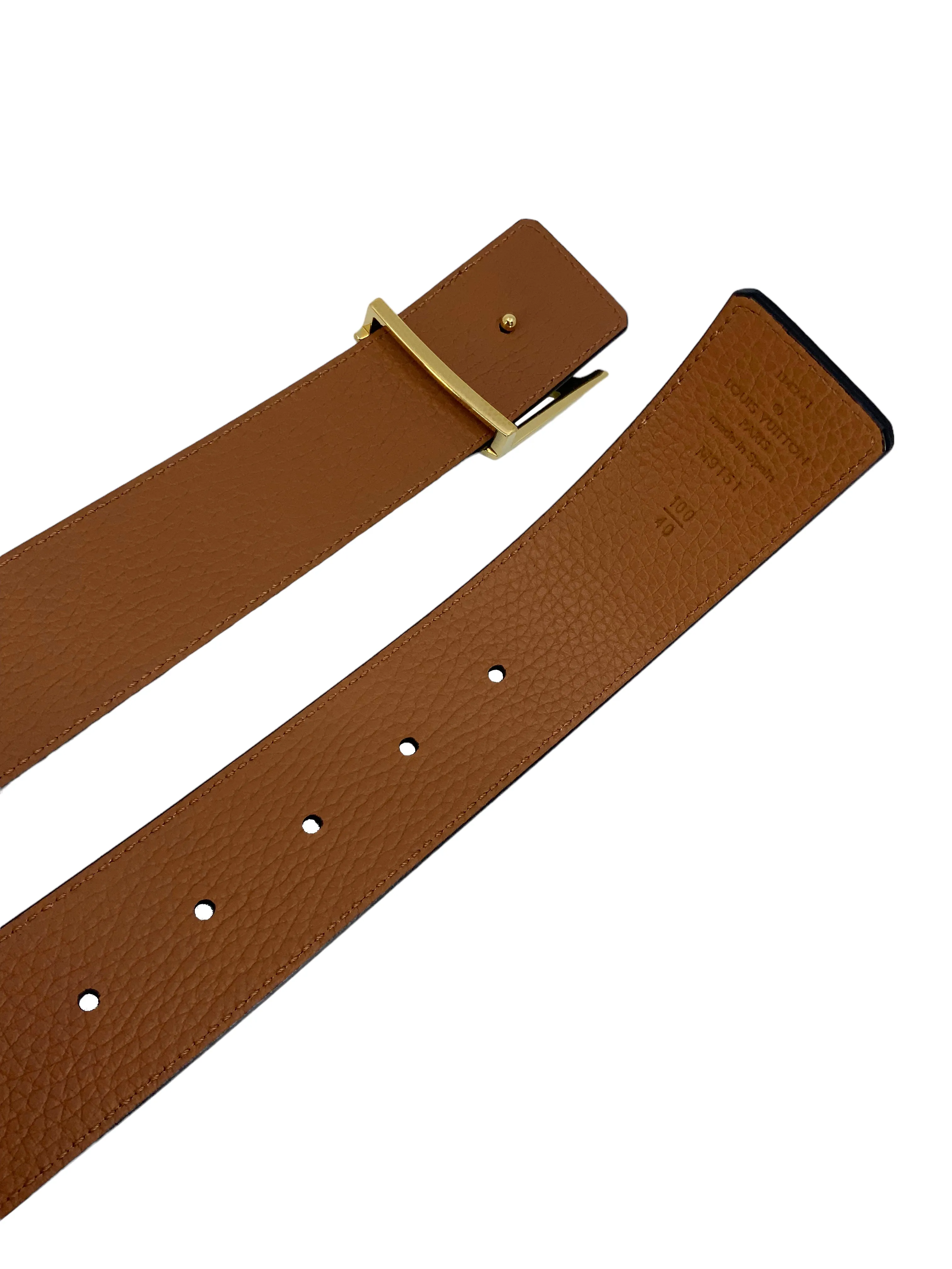 Louis Vuitton LV Initiales Reversible Leather Belt 100