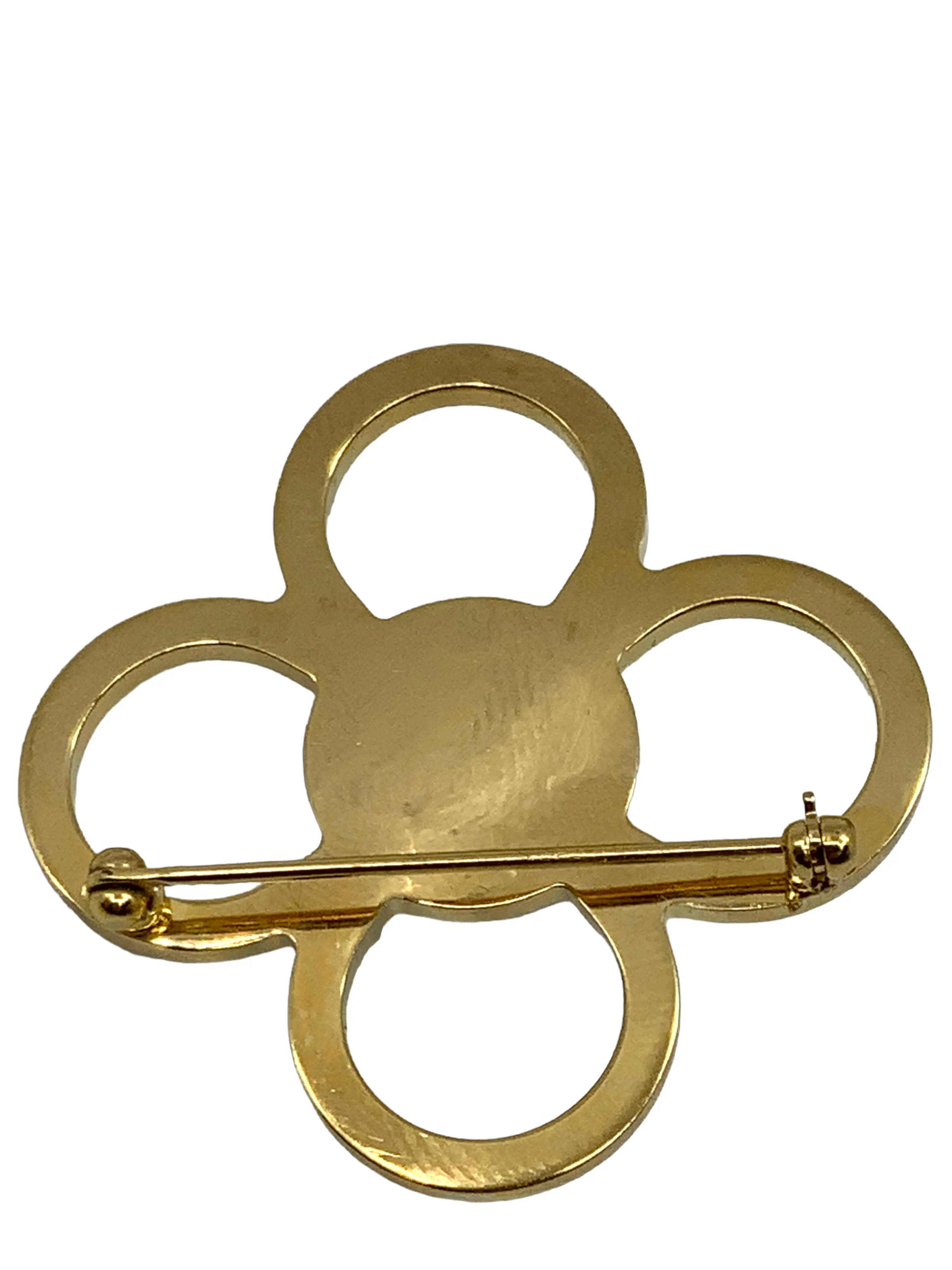 Louis Vuitton Monogram Flower Pearl Brooch Pin - Elegant Designer Accessory with Timeless Luxury Appeal