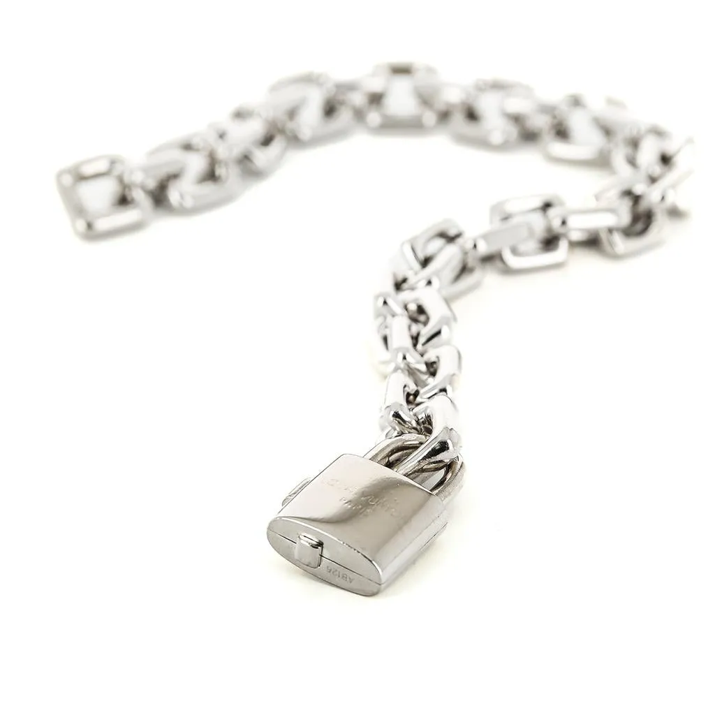 Louis Vuitton White Gold Chain Bracelet