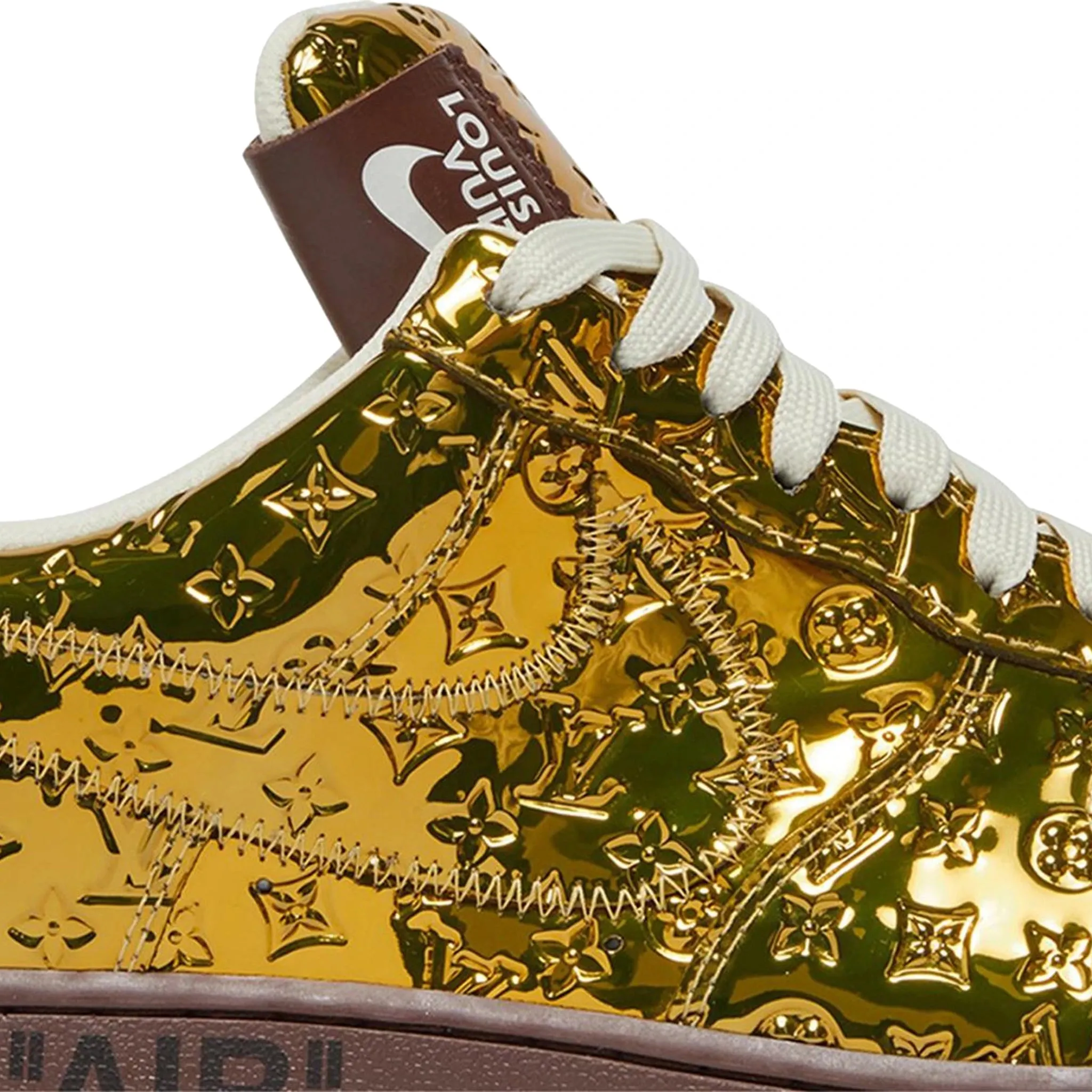 Louis Vuitton x Nike Air Force 1 Low Metallic Gold