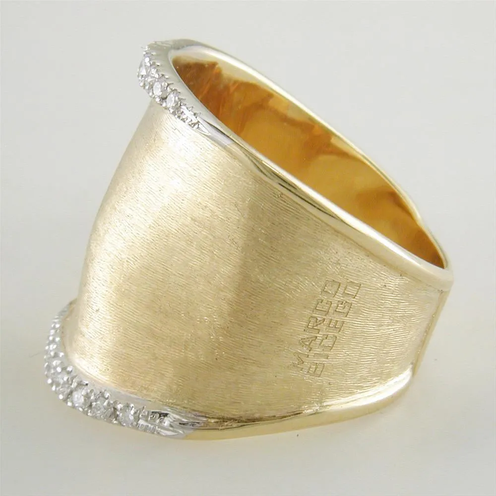 Marco Bicego Lunaria 18K Yellow Gold Ring with Diamonds AB551 B YW