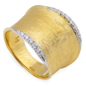 Marco Bicego Lunaria 18K Yellow Gold Ring with Diamonds AB551 B YW