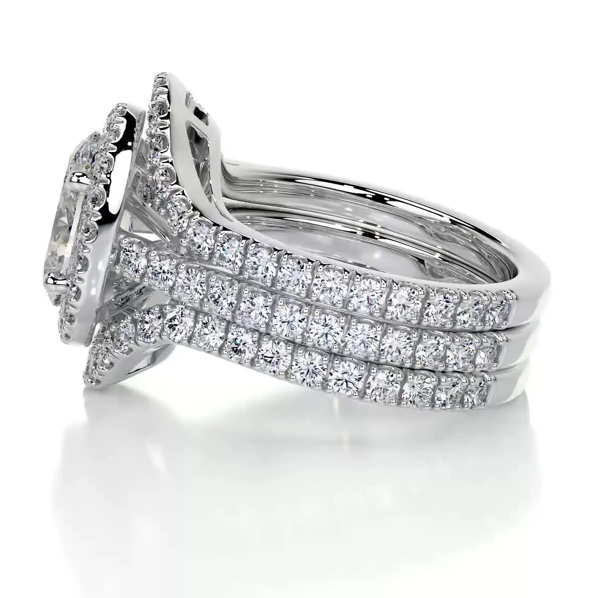 Maria Diamond Bridal Set - Platinum