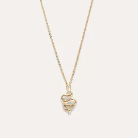 Medusa Necklace in 14kt Gold Over Sterling Silver