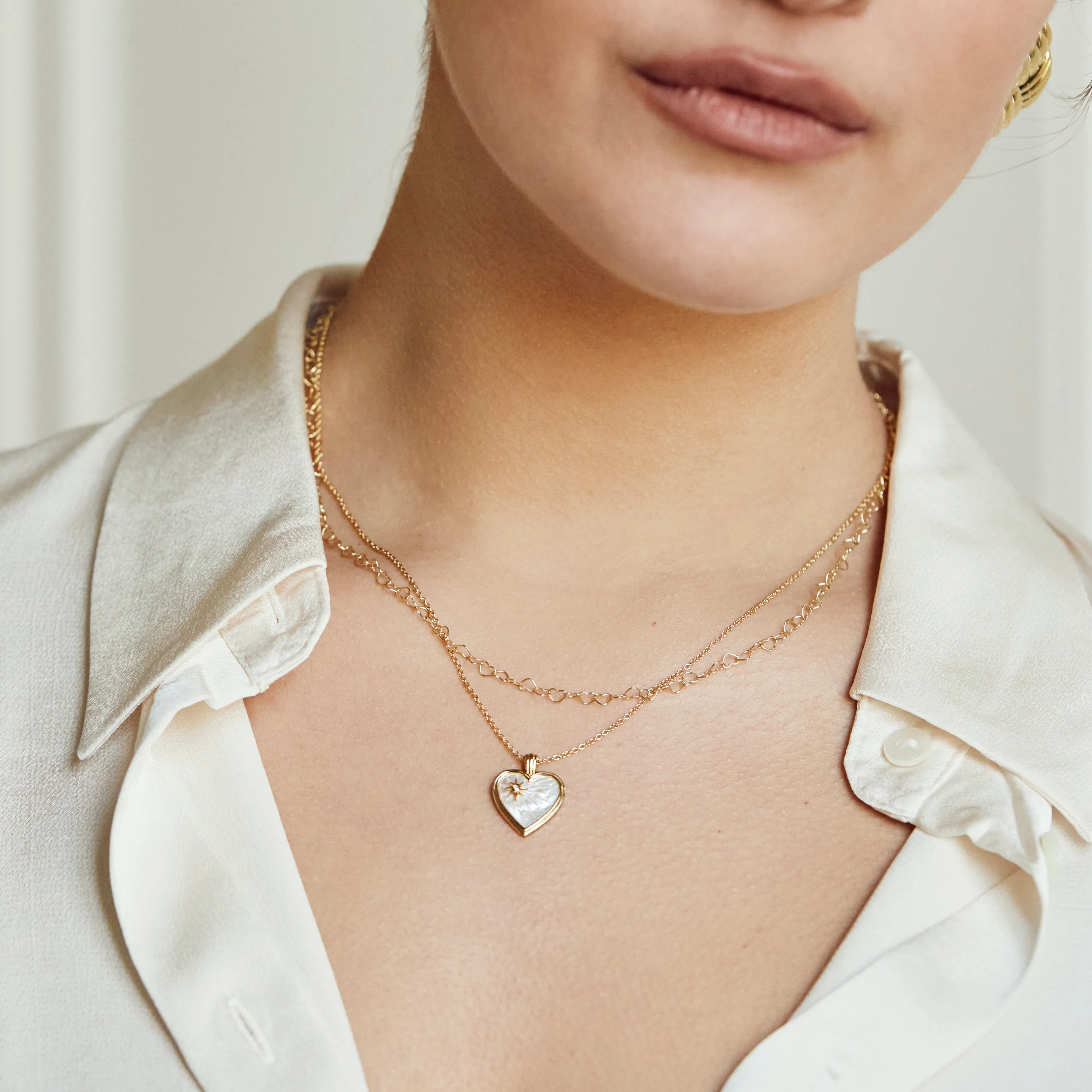 Mother of Pearl True Love Necklace