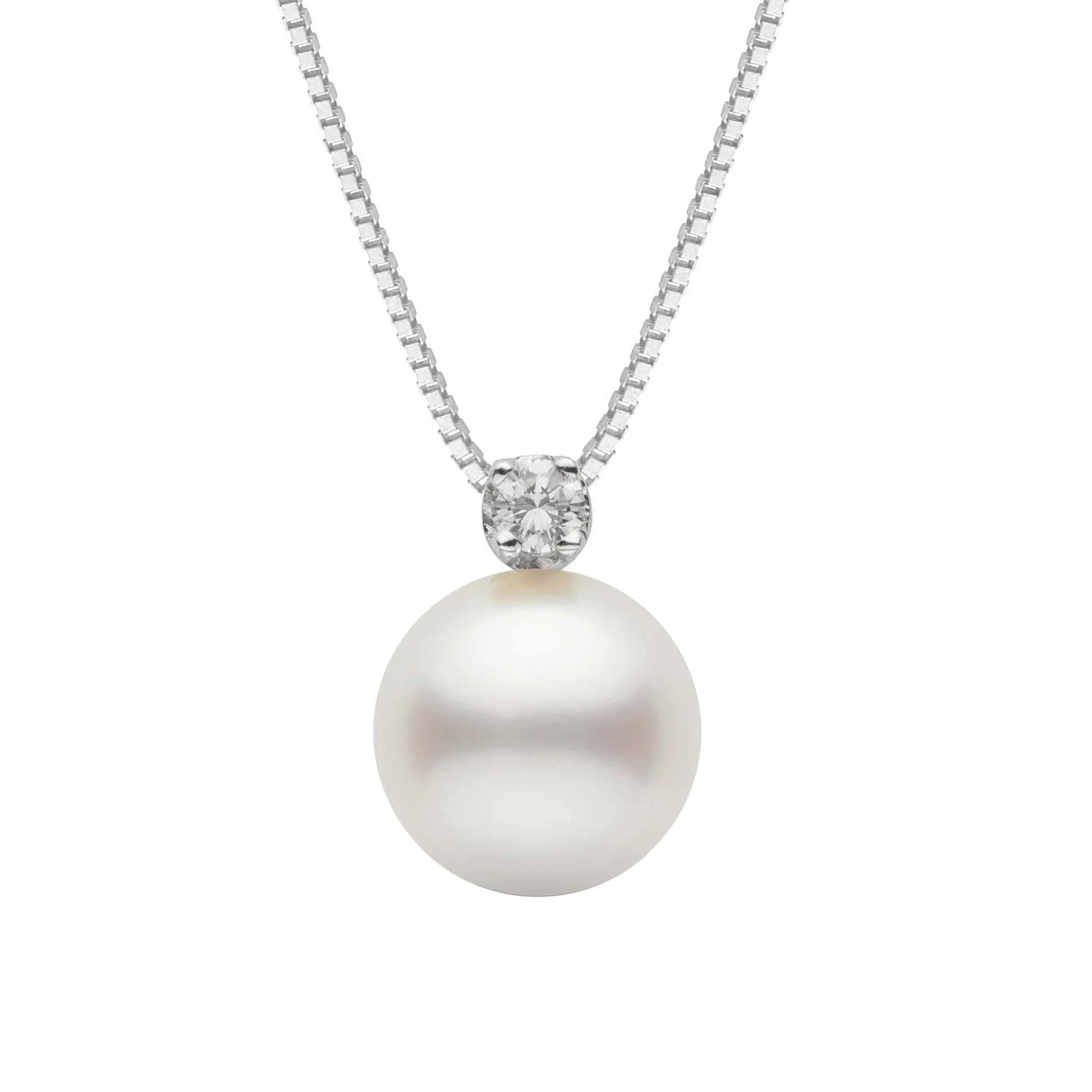 North Star Collection 11.0-12.0 mm White South Sea Pearl and Diamond Pendant