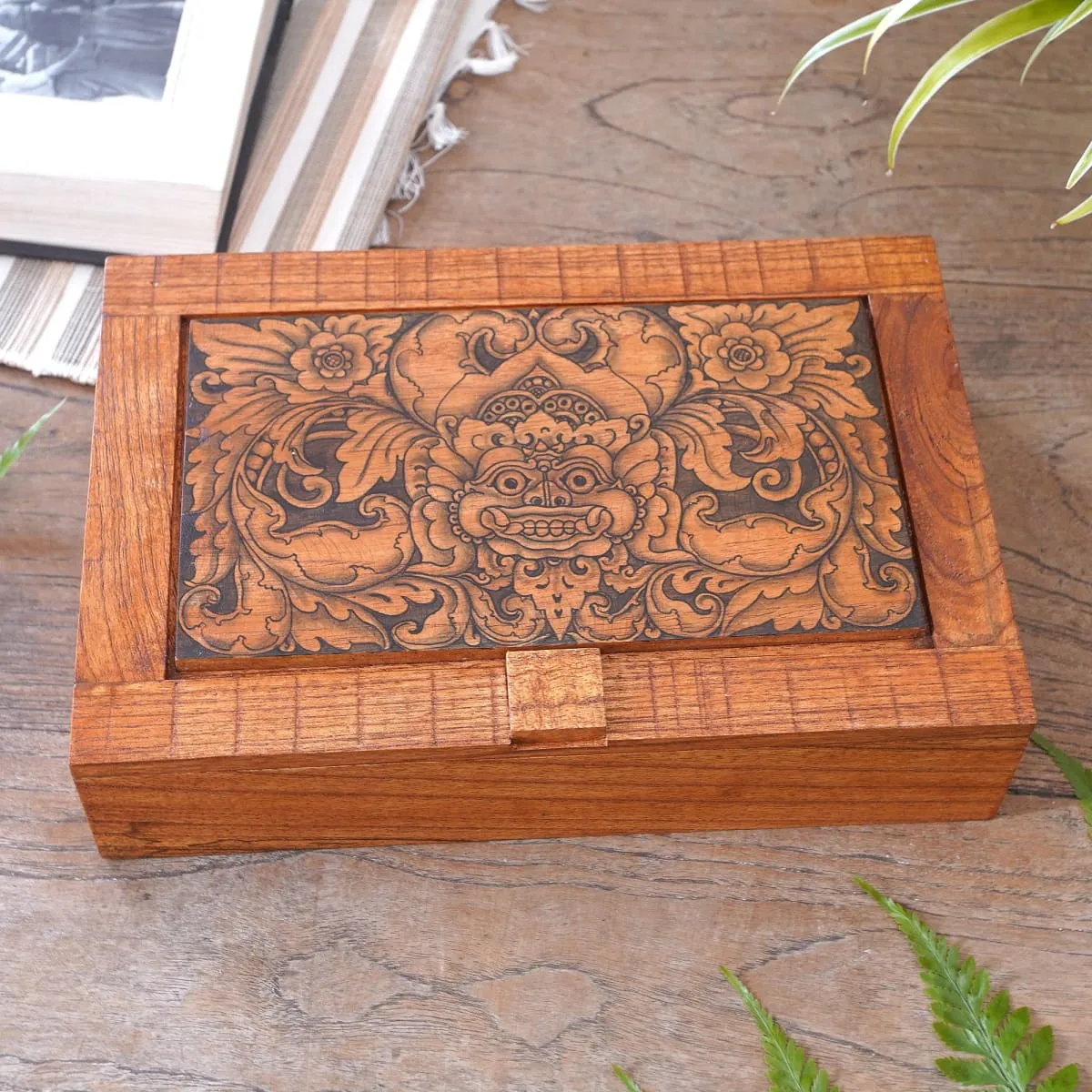 Novica Bhoma Treasure Wood Jewelry Box