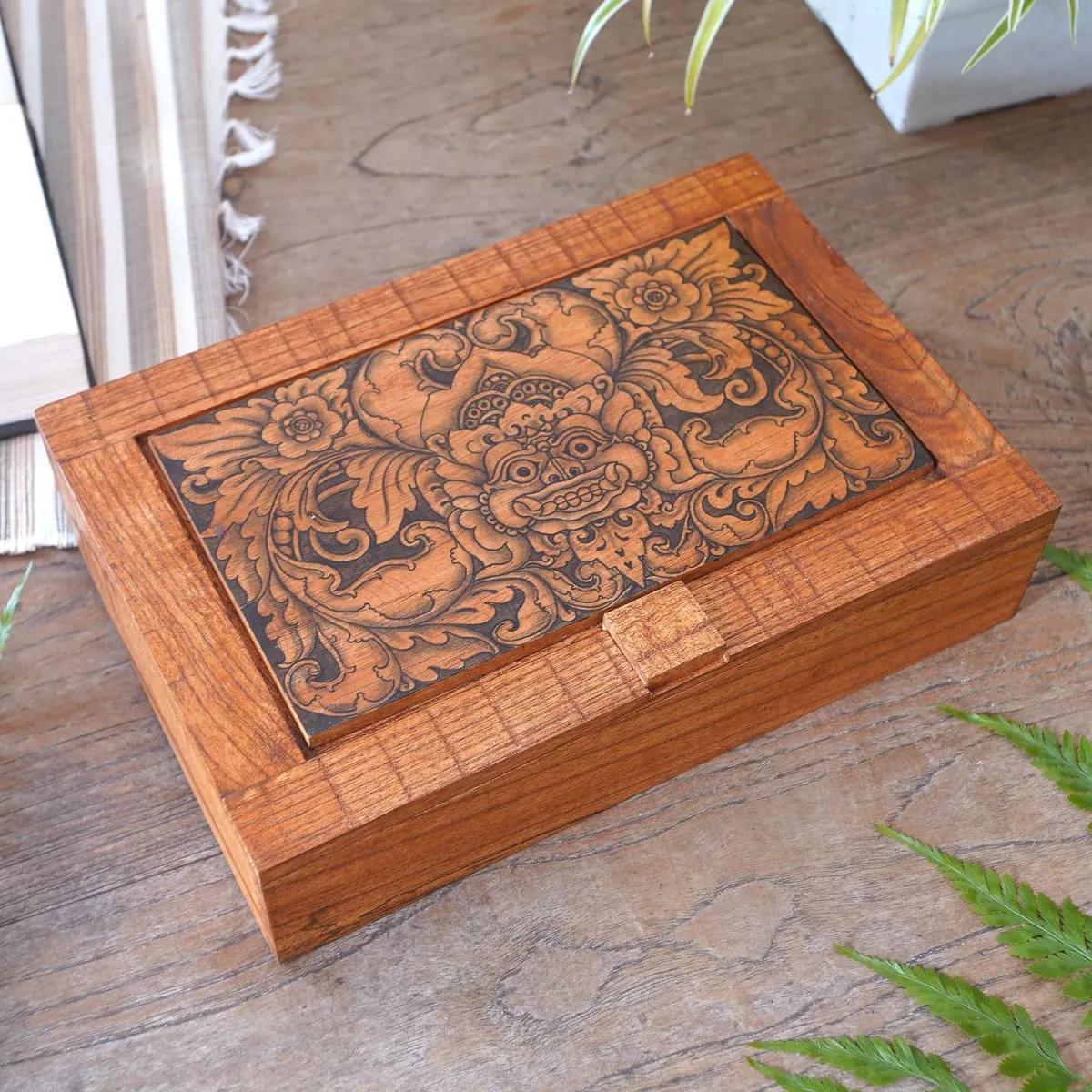 Novica Bhoma Treasure Wood Jewelry Box