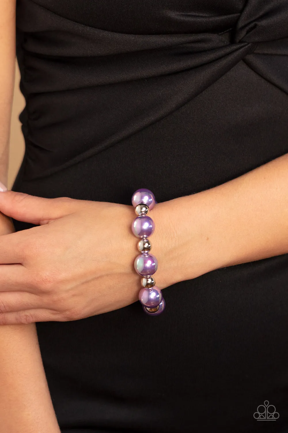 Paparazzi A DREAMSCAPE Come True - Purple Stretchy Bracelet