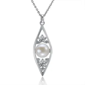 Pearl Eye of Plumeria Pendant