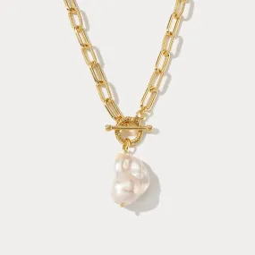 Pearl Hollow Chain Necklace