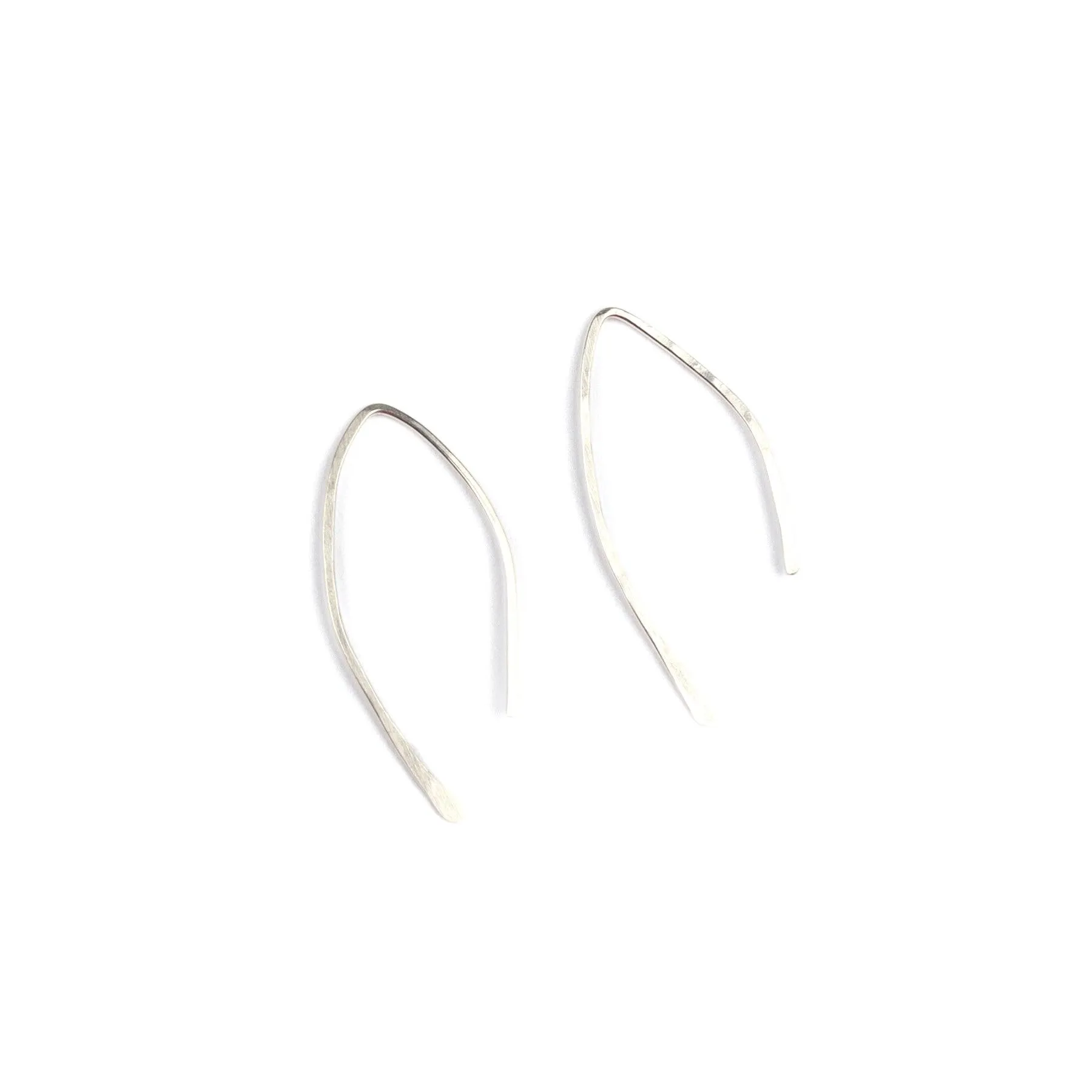 Qasioun Mini-Threader Earrings in Sterling Silver