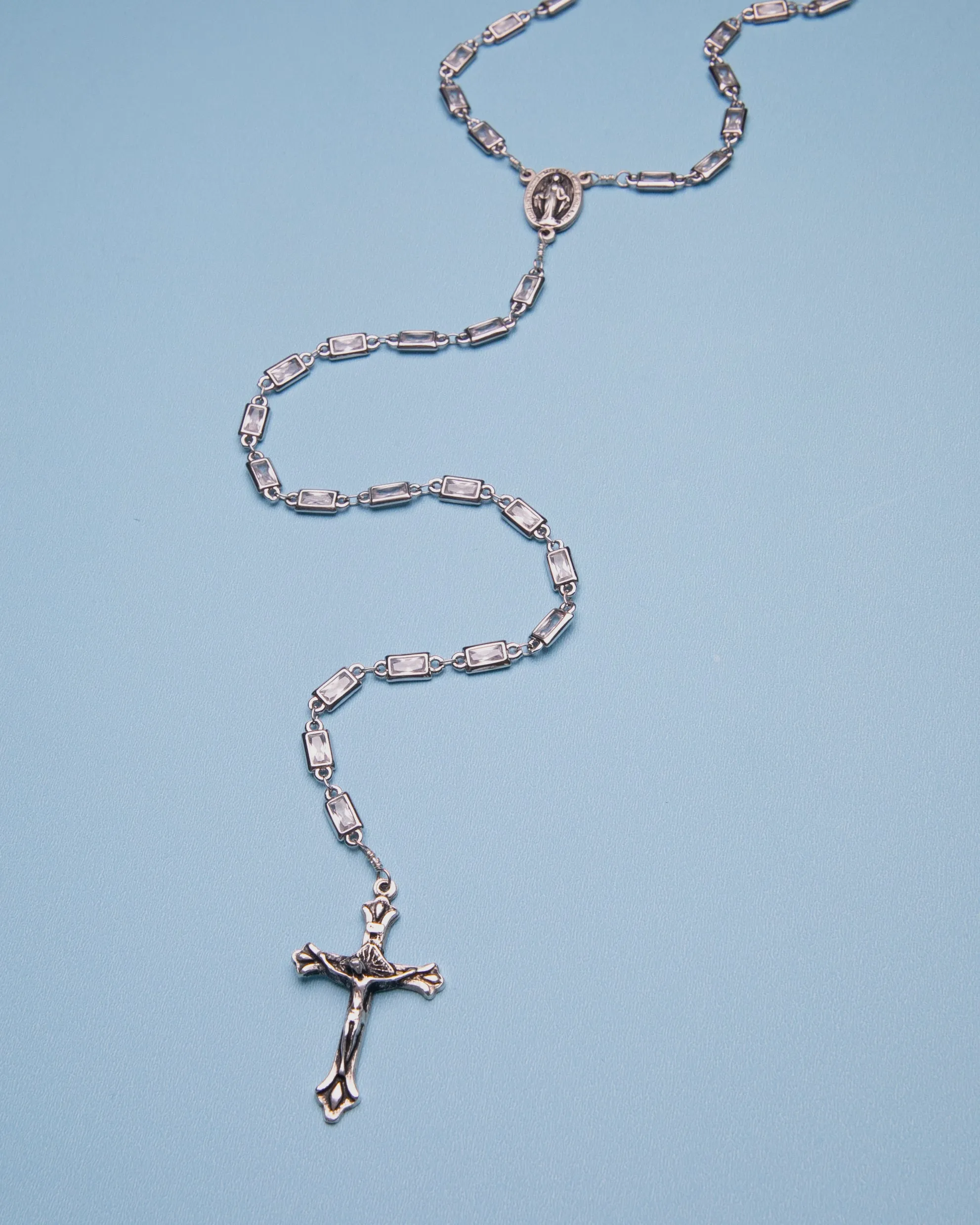 Rectangle Prism Cross Rosary