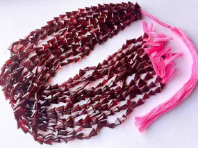 Rhodolite Garnet Triangle Shape Beads