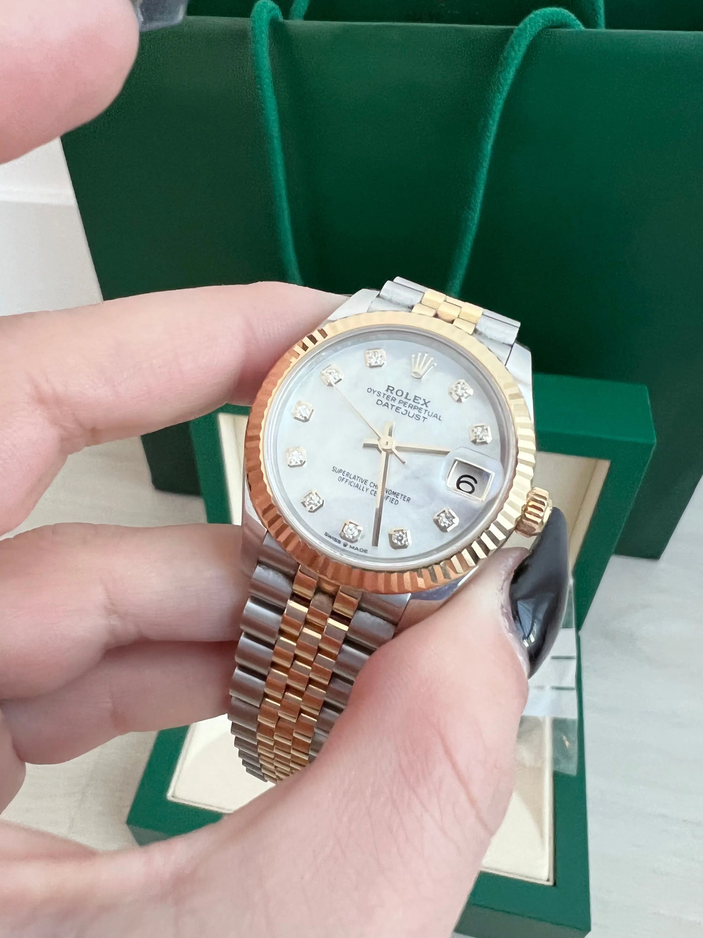 Rolex 31 mm two tone date just