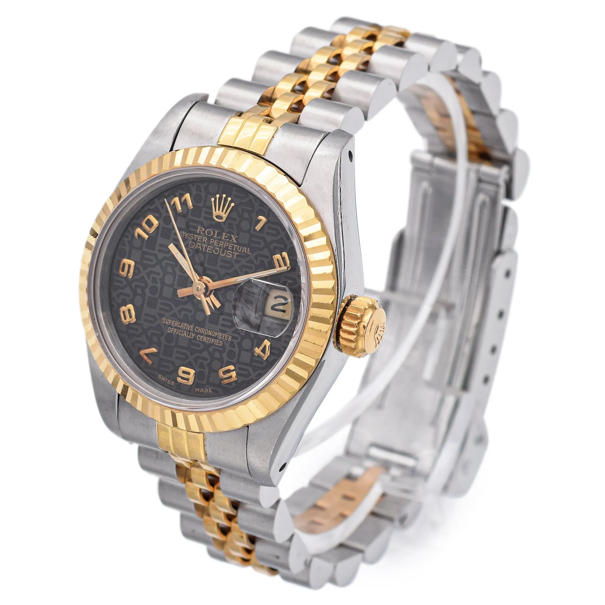 Rolex Datejust Jubilee Dial 18K Gold/SS Automatic Women's Watch Ref 69173   Box