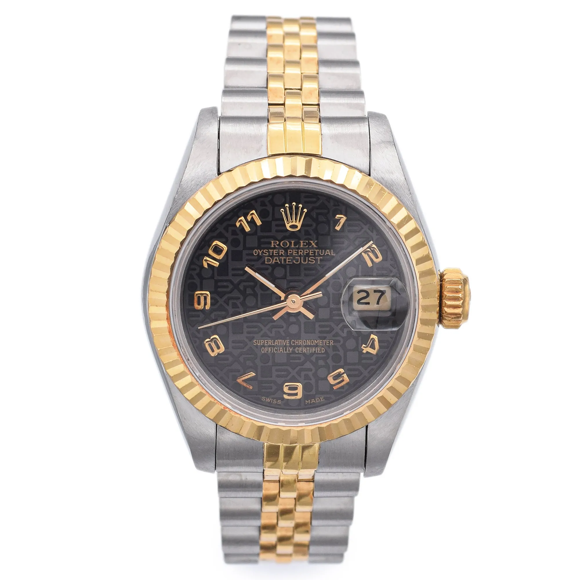 Rolex Datejust Jubilee Dial 18K Gold/SS Automatic Women's Watch Ref 69173   Box