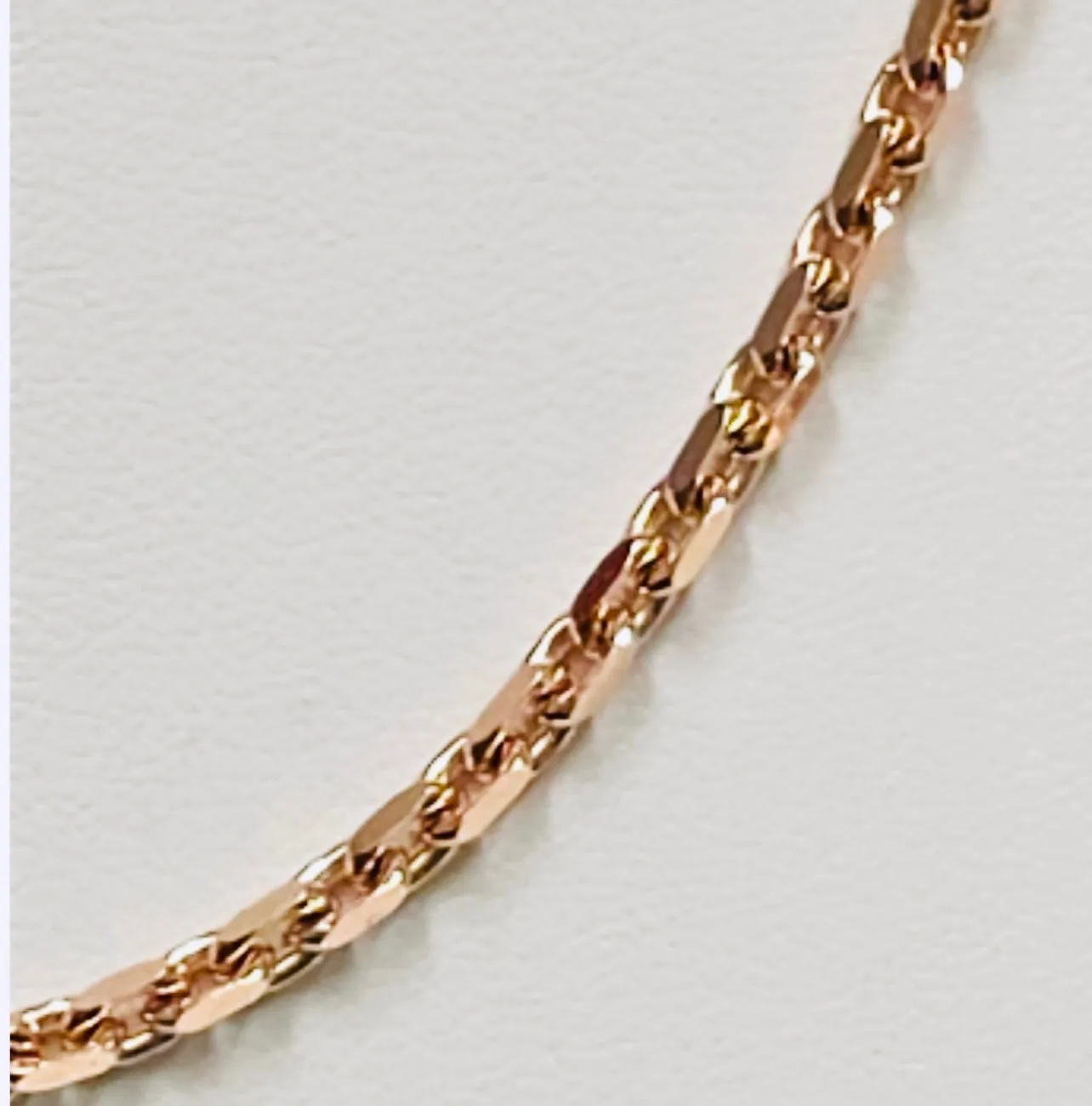 Rose gold link chain MC154