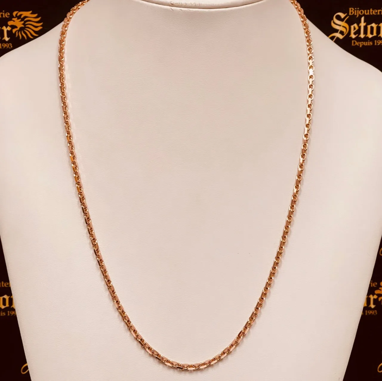 Rose gold link chain MC154