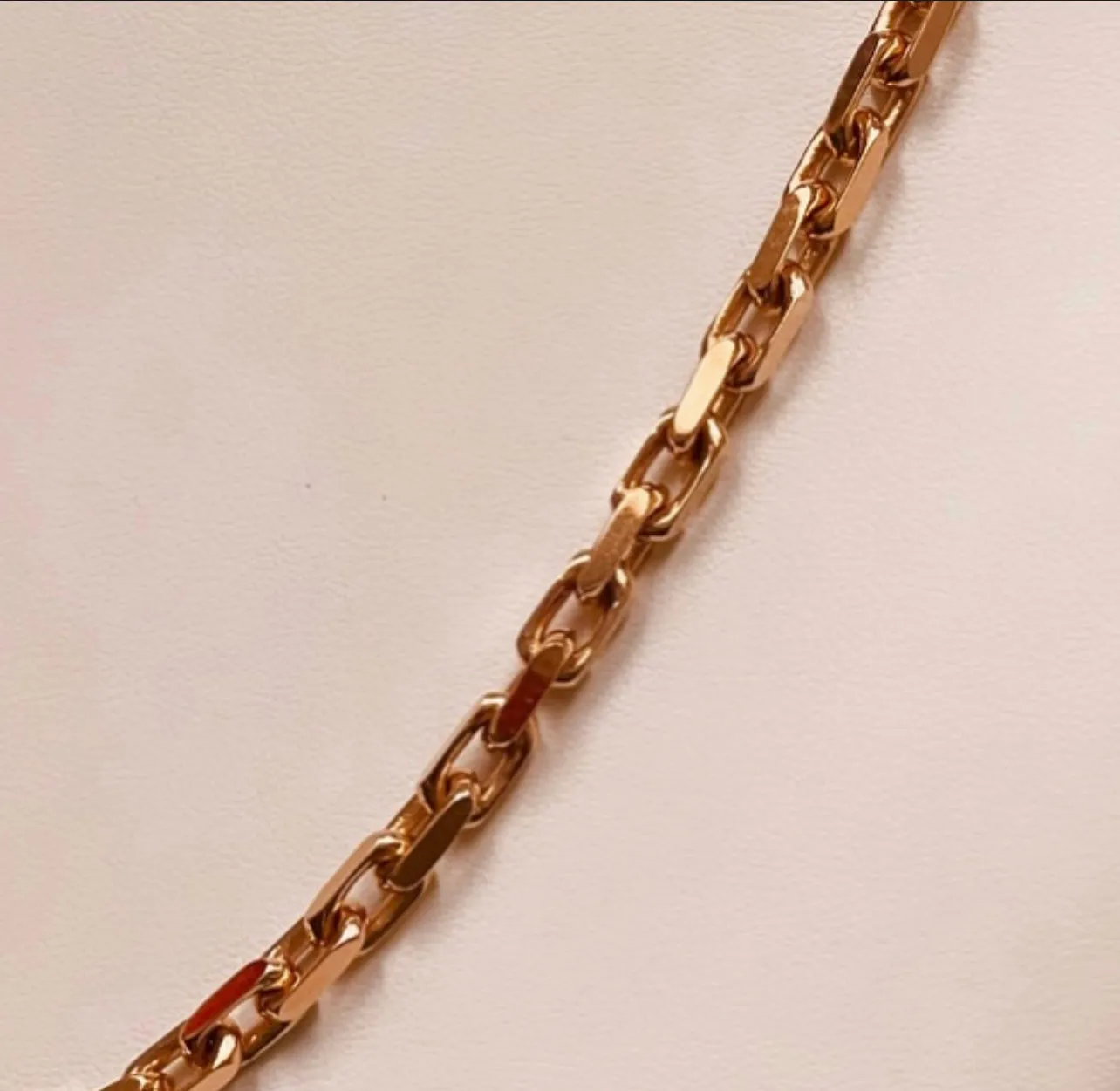 Rose gold link chain MC155