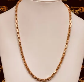 Rose gold link chain MC155