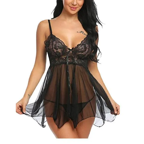 Short Nighty For Women With G-String | Wedding Nighty for Women | Short Babydoll Nighty