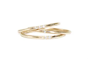 Slim Stacking Diamond Rings