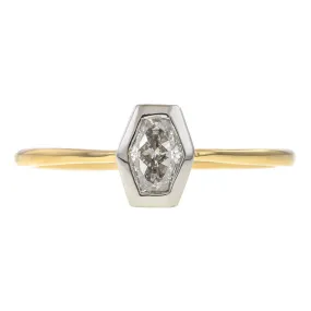 Solitaire Engagement Ring, Hexagonal 0.50ct.- Heirloom by Doyle & Doyle