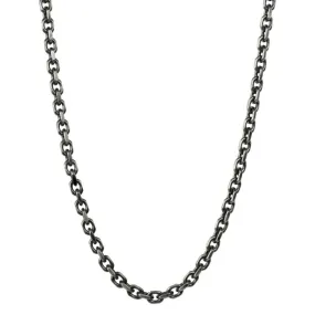 SUNEERA STERLING SILVER 22-INCH 3.5MM DIAMOND-CUT CABLE CHAIN NECKLACE