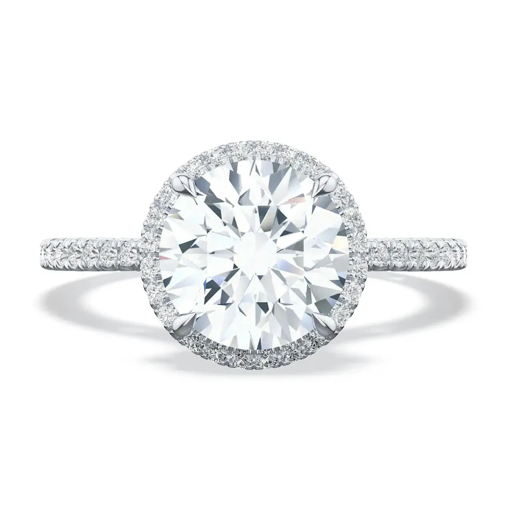 Tacori Simply Tacori Platinum 7.5mm Round Bloom Engagement Ring