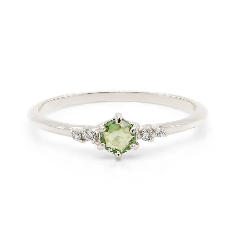 Thea | green sapphire & diamonds