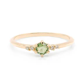 Thea II | green sapphire & diamonds