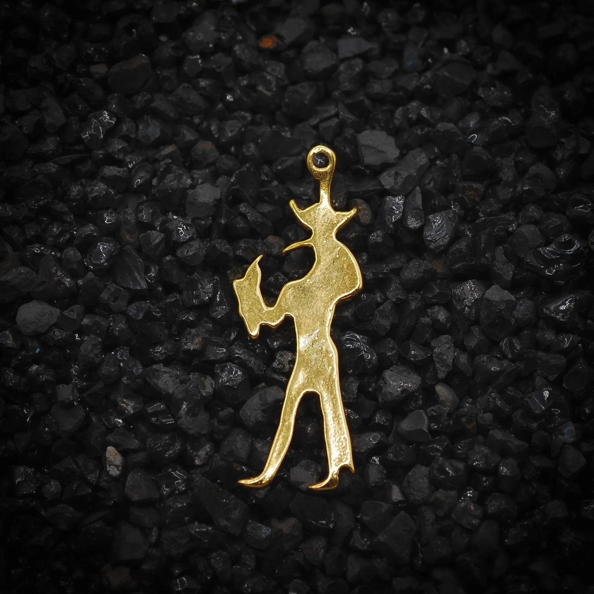 Thoth Djehuty God of the Moon Ancient Egyptian Charm | Solid 14K Gold | Jewelry Making Pendant