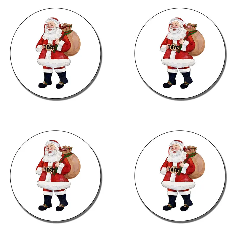 TOSS DESIGNS | Santa Ceramic Coaster Set