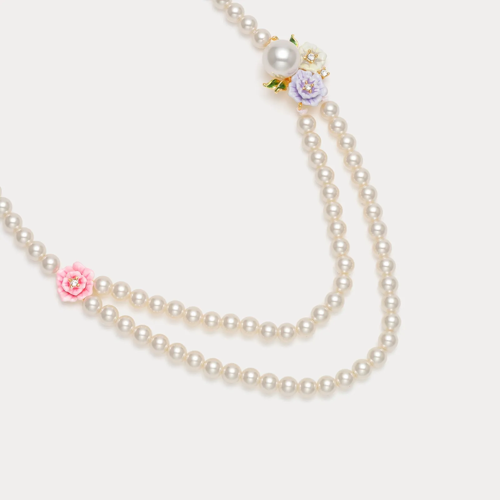 Wild Rose Pearl Necklace