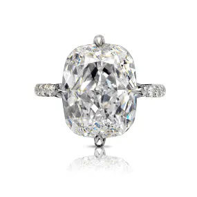 WINONA 6 Carat Cushion Cut G Color VS1 Clarity Diamond Engagement Ring in Platinum GIA CERTIFIED 5 ct G VS1 BY MIKE NEKTA