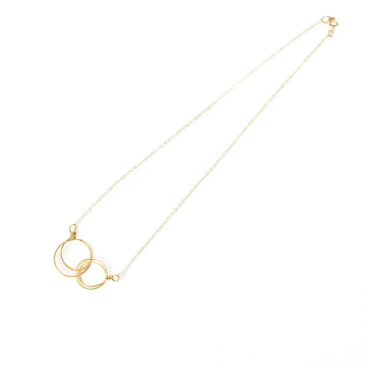 Zomi Circles of Unity Necklace in Gold